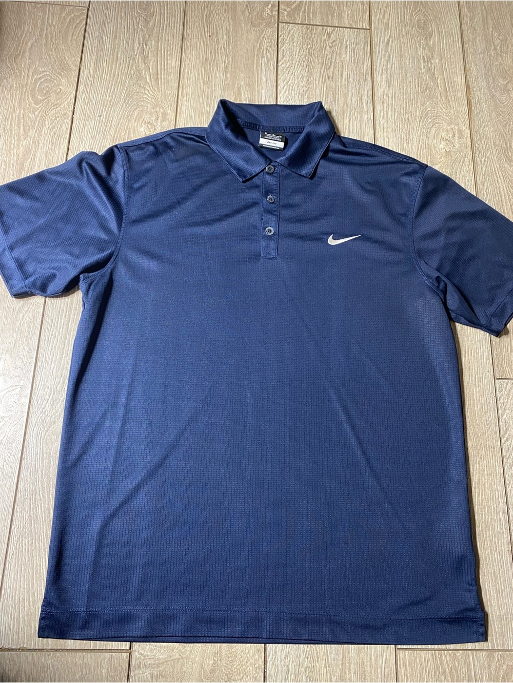 Nike Golf Dri-Fit Men's Short Sleeve Polo Shirt Navy Blue Medium
